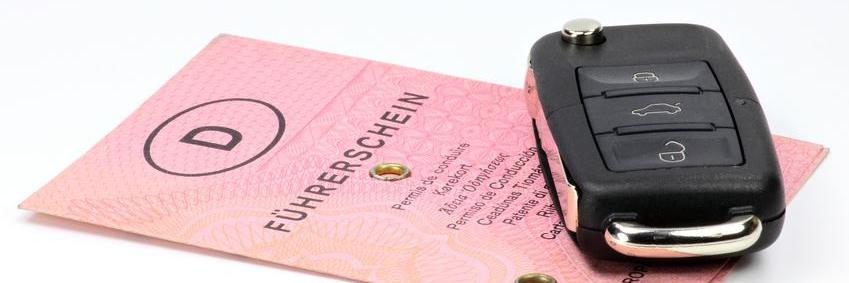 Führerschein mit Funkschlüssel